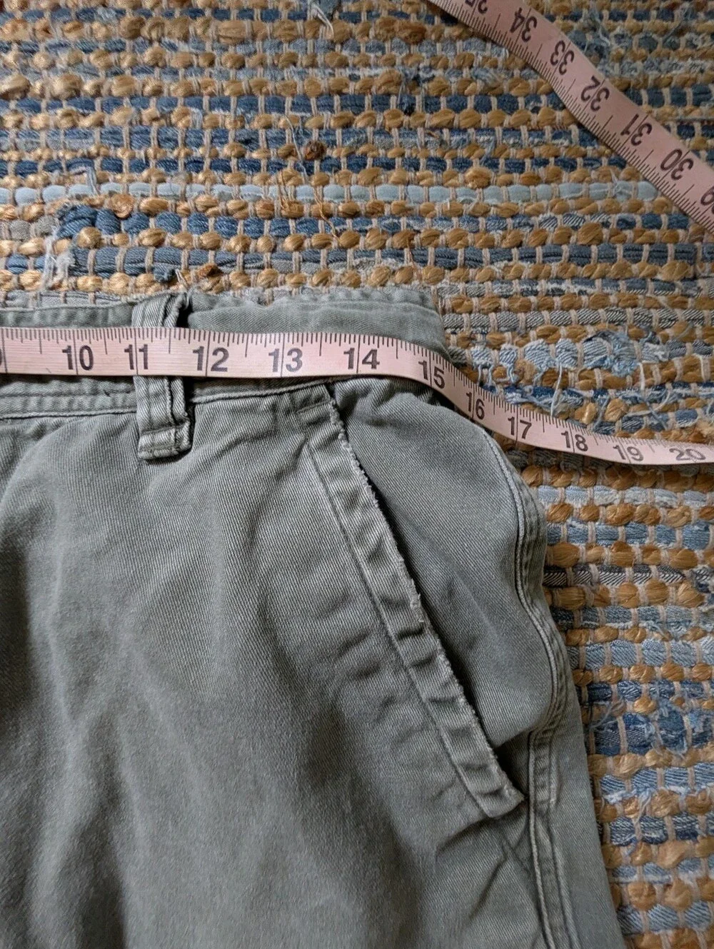 Vtg Cargo Shorts Men's 32 Olive Green Utility Gorpcore Casual Streetwear